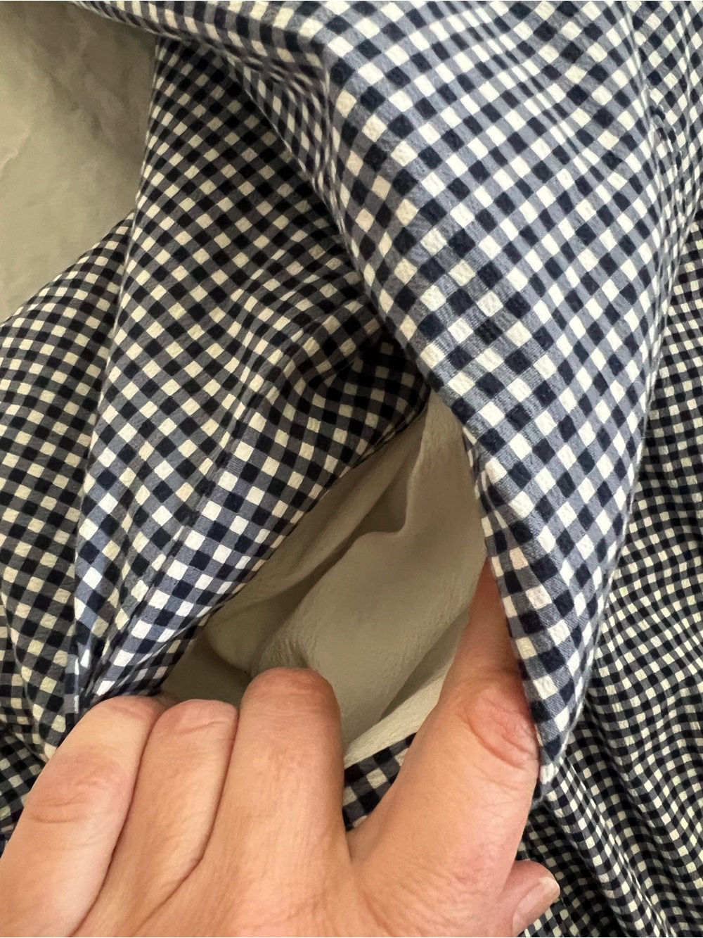 Abercrombie & Fitch Black and White Gingham Maxi Dress - Picture 6 of 6